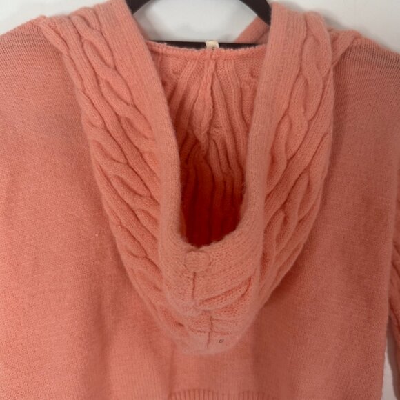 Cozy Cable Knit Hooded Crop Top & Legging Set – Blush Pink – Size Small - Picture 10 of 16